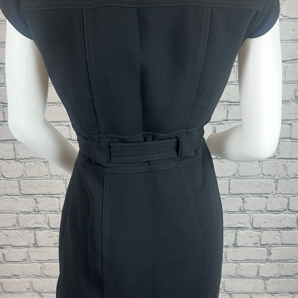 Calvin Klein Shift Dress - Button Up with Wrap Tie - Picture 6 of 6